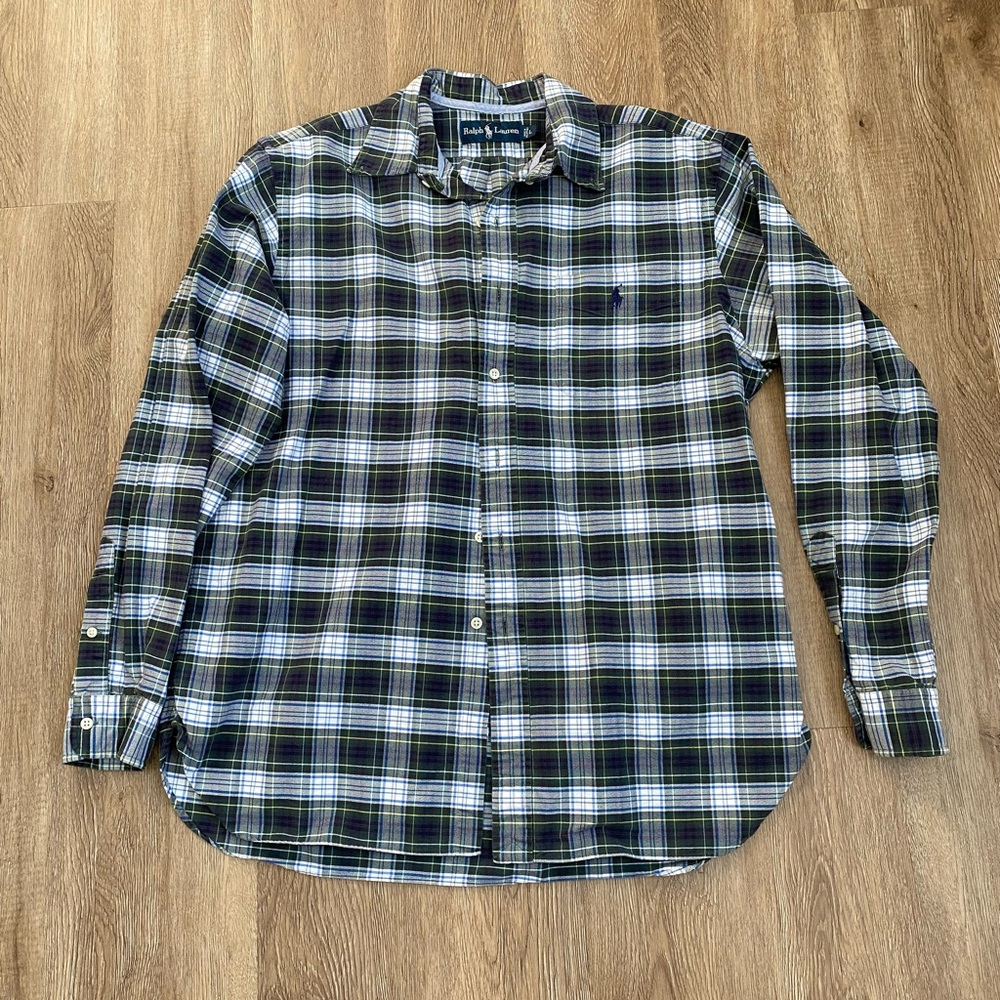 Vintage Ralph Lauren Oxford botton down long sleeve shirt.
